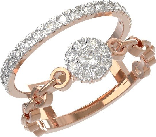 Кольцо из золота c бриллиантами