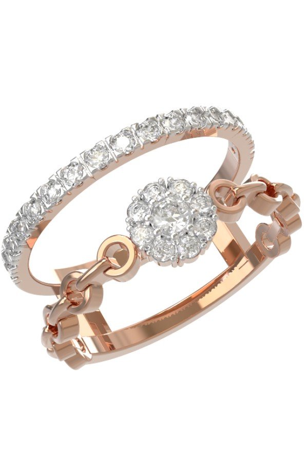 Кольцо из золота c бриллиантами