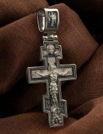 Крест из белого золота