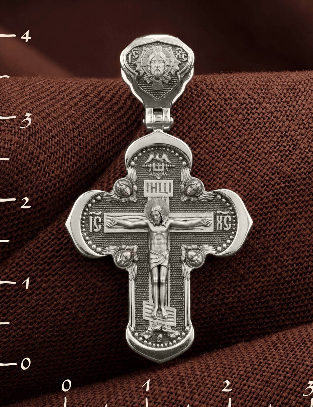 Крест из белого золота