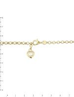 Цепь из лимонного золота c фианитом