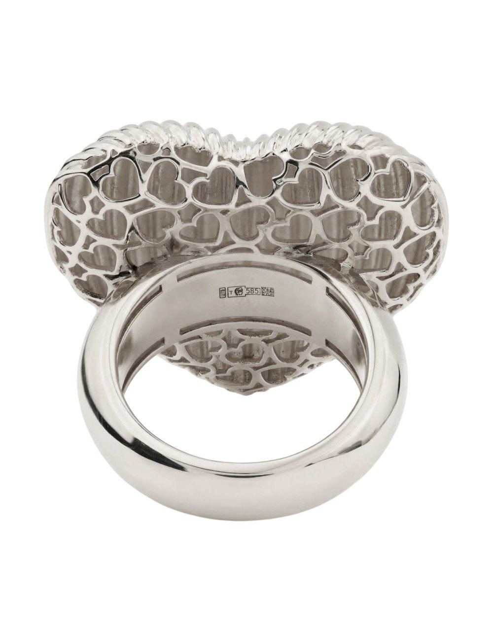 Кольцо из белого золота c рубином