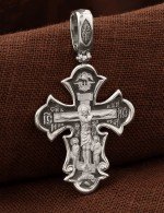Крест из белого золота