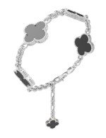 Браслет из белого золота c ониксом