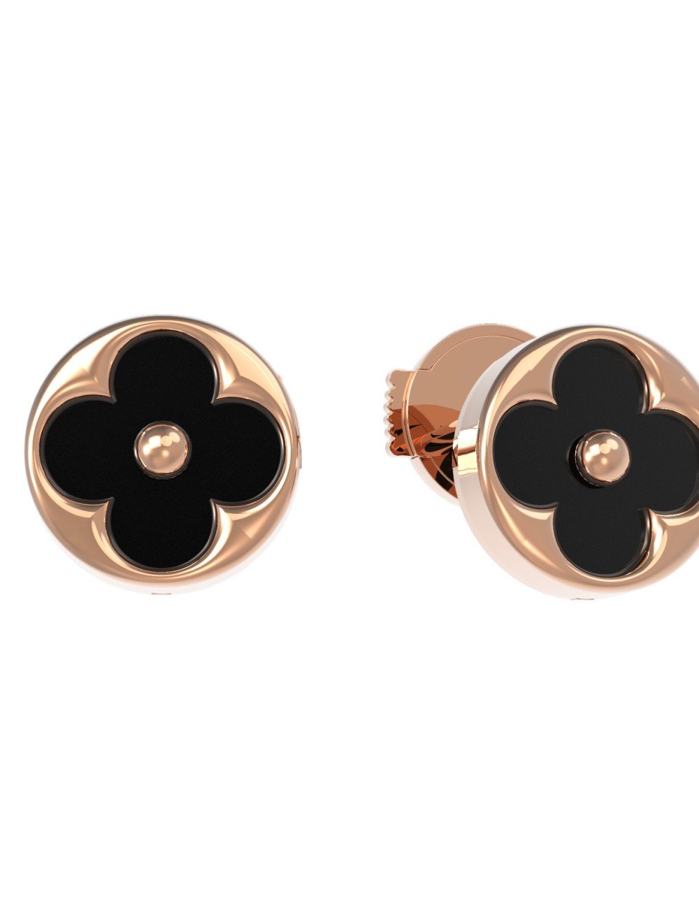 Серьги из золота c ониксом