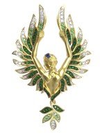 Подвеска из лимонного золота c фианитом