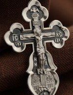 Крест из белого золота