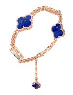 Браслет из золота c лазуритом и перламутром