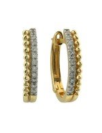 Серьги из лимонного золота c бриллиантами