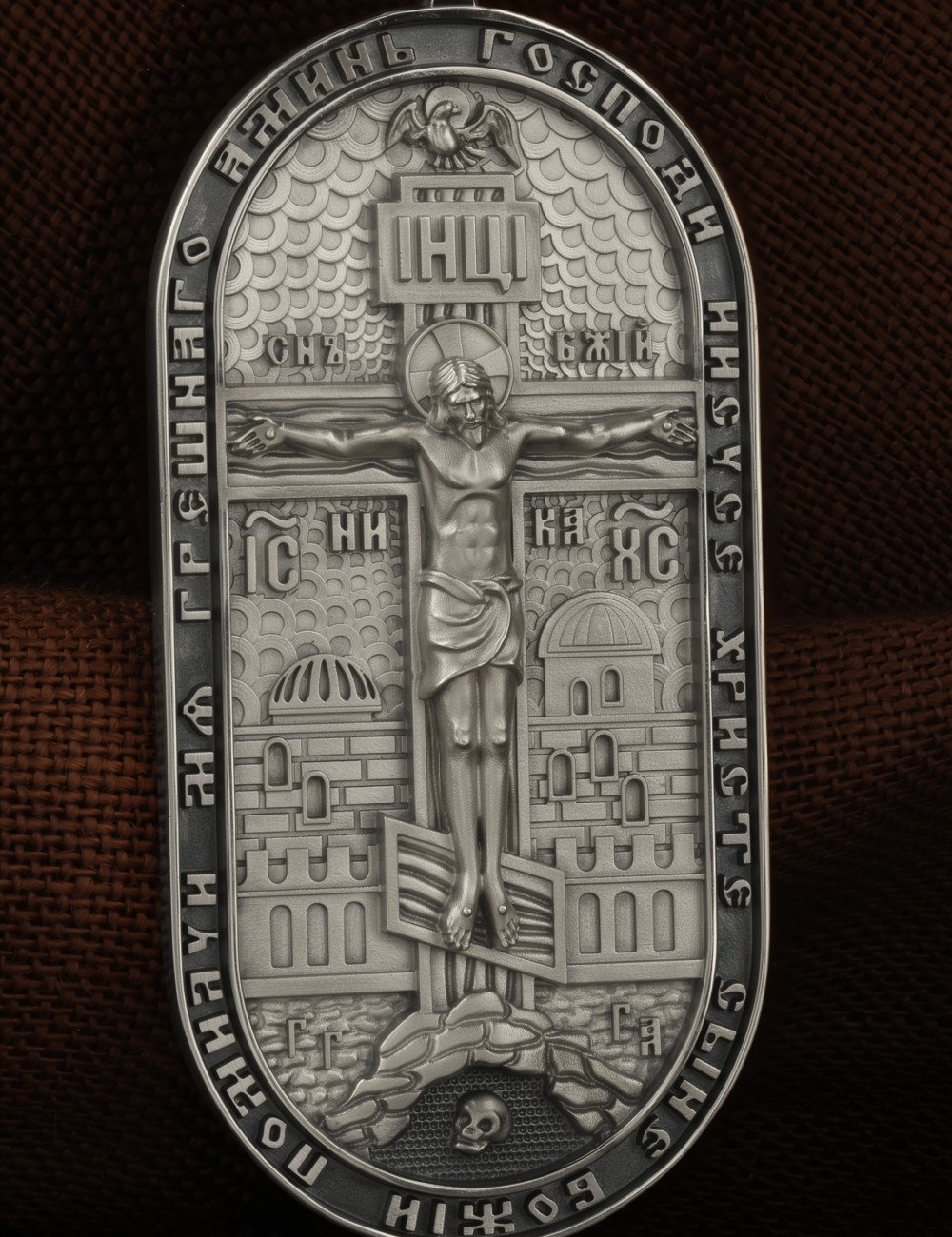 Образок из белого золота