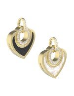 Подвеска из лимонного золота c бриллиантами, ониксом и перламутром