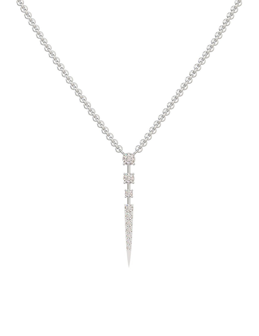 Колье из белого золота c бриллиантами