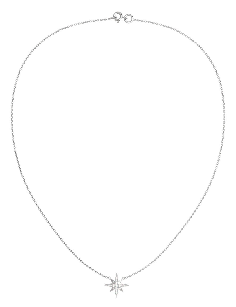 Колье из белого золота c бриллиантами