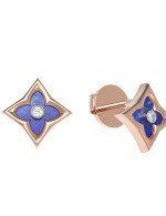 Серьги из золота c бриллиантами и лазуритом