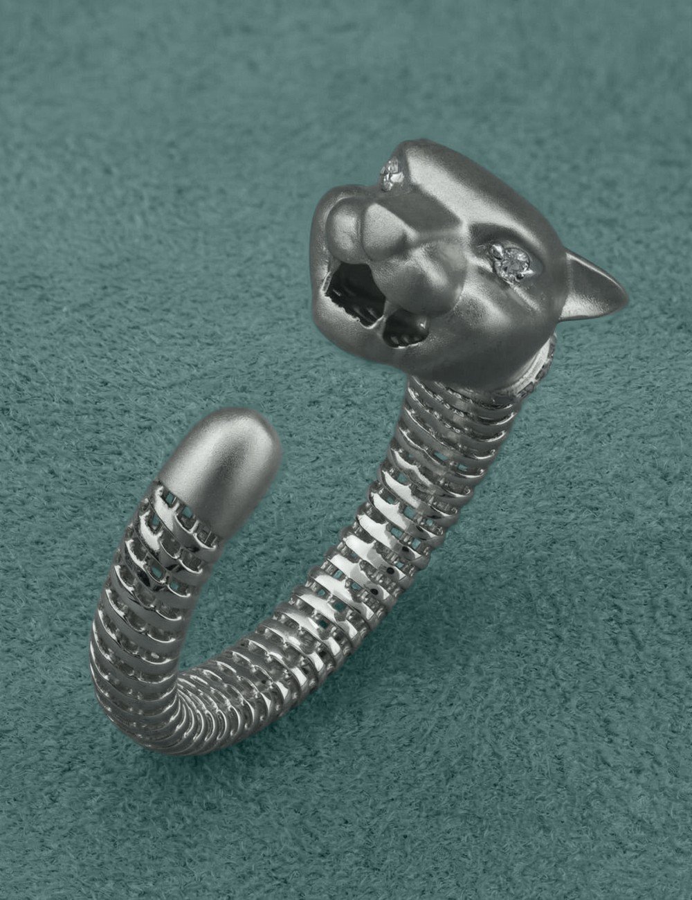 Кольцо из белого золота c бриллиантами