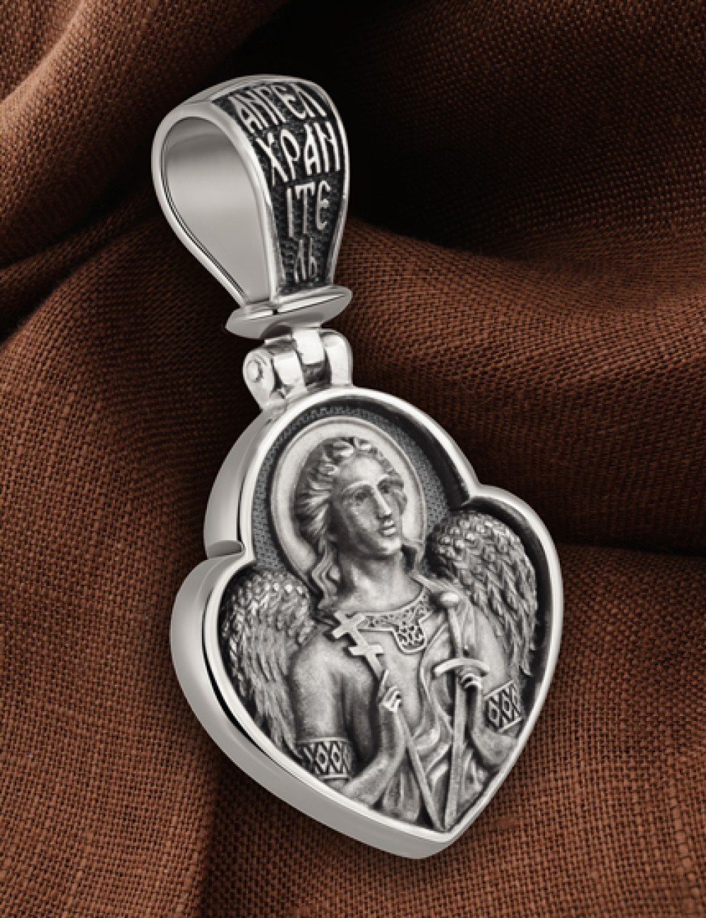 Образок из белого золота