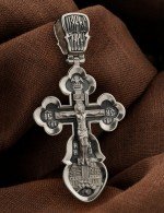 Крест из белого золота