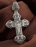 Крест из белого золота
