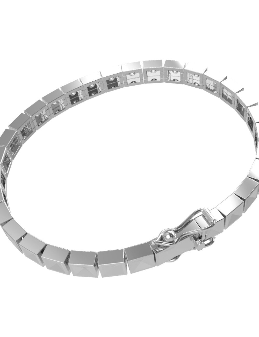 Браслет из белого золота c бриллиантами