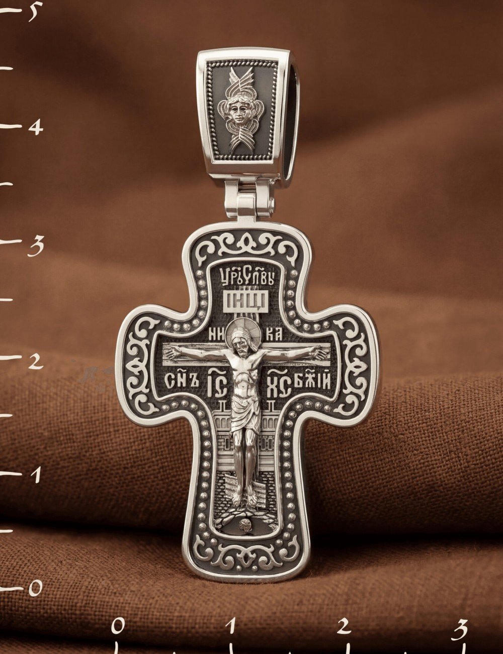 Крест из белого золота