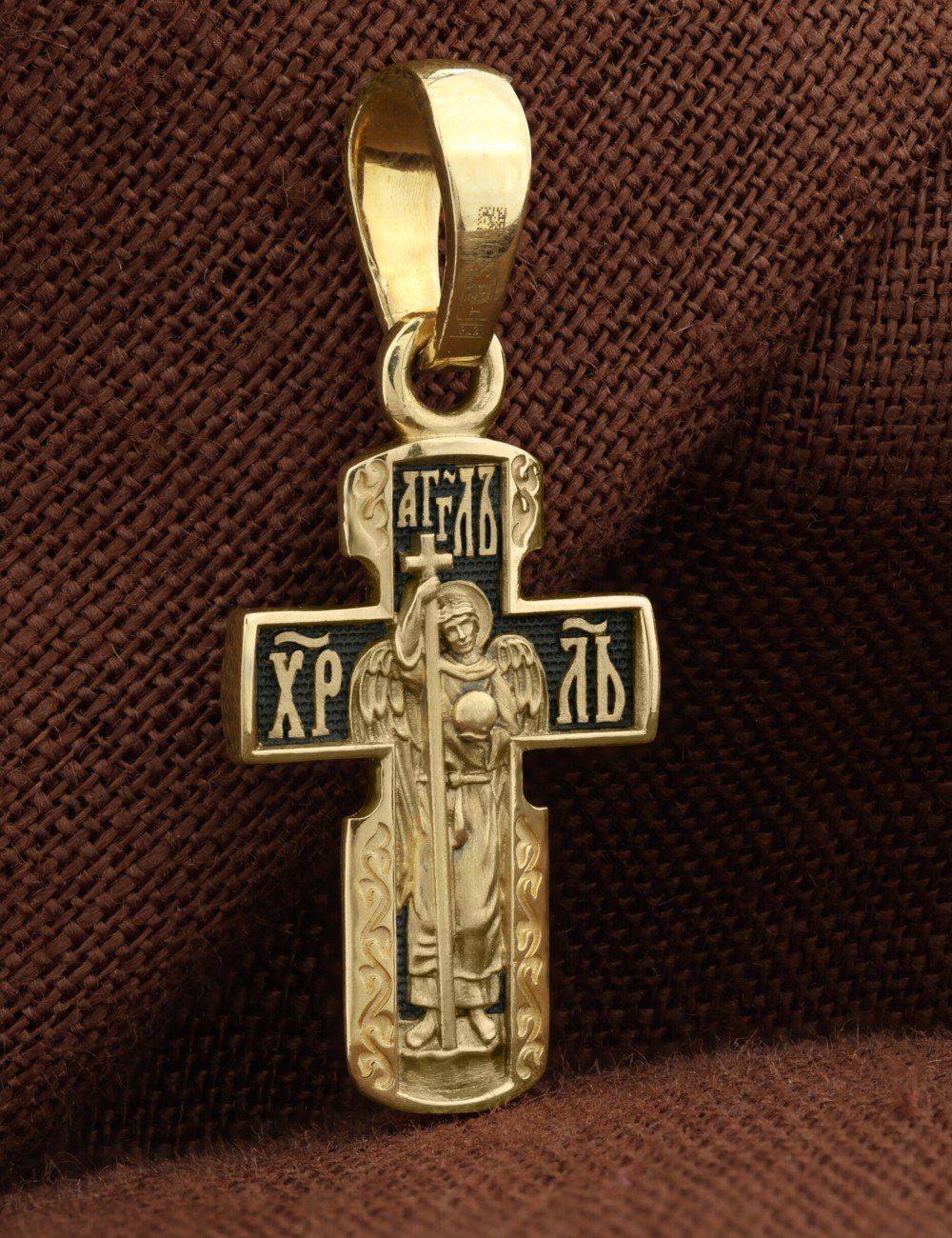 Крест из лимонного золота