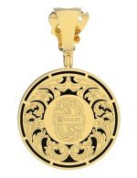 Подвеска из лимонного золота c эмалью и ониксом