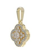 Подвеска из лимонного золота c бриллиантами