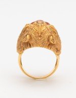 Кольцо из золота c эмалью