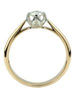 Кольцо из лимонного золота c бриллиантами