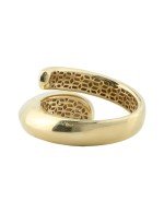 Кольцо из лимонного золота c бриллиантами