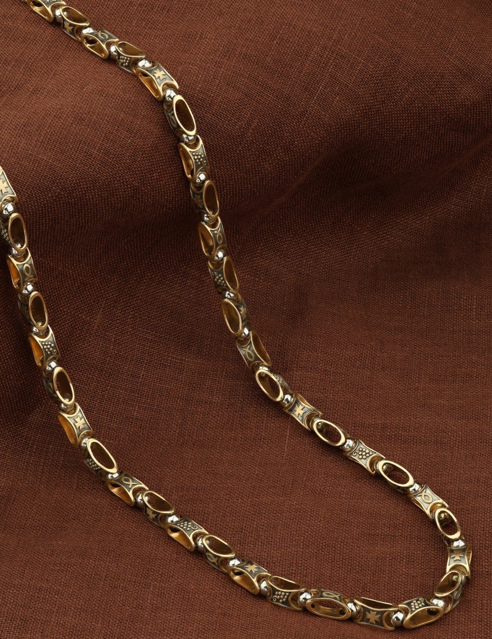 Цепь из лимонного золота