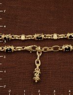 Браслет из лимонного золота c ониксом