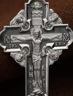 Крест из белого золота