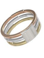 Кольцо из белого золота c бриллиантами