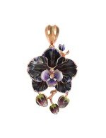 Подвеска из золота c эмалью