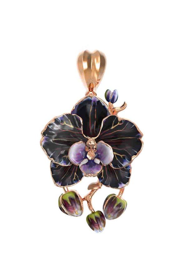 Подвеска из золота c эмалью