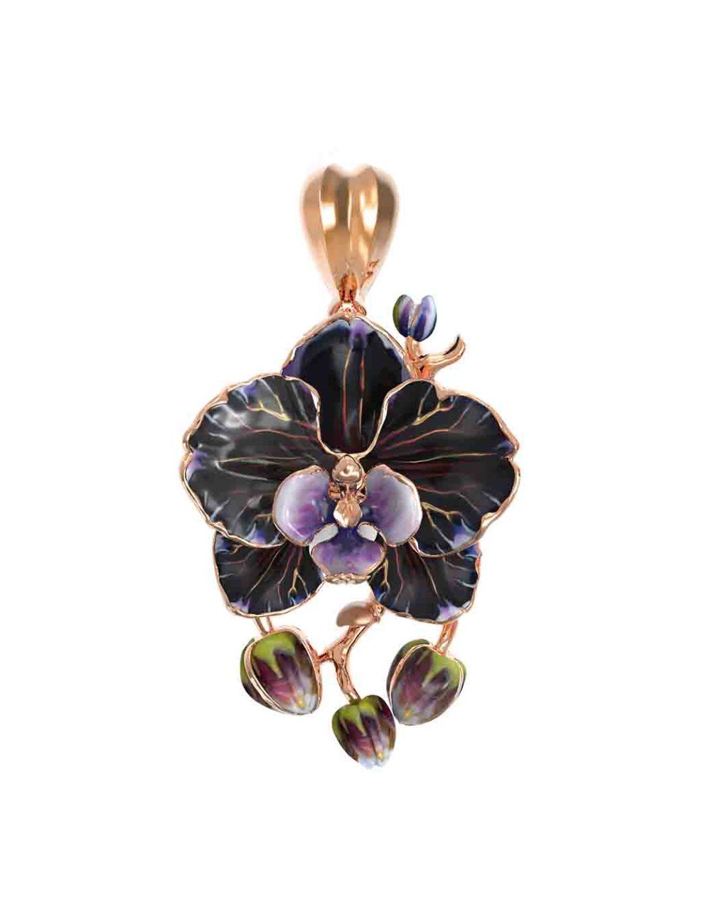 Подвеска из золота c эмалью