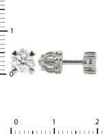 Серьги из белого золота c бриллиантами