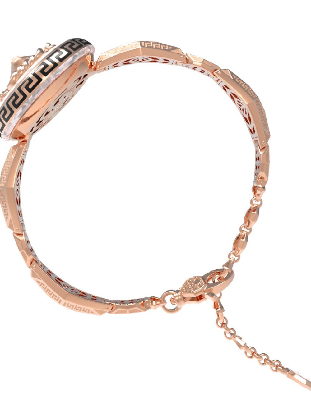 Браслет из золота c эмалью и перламутром