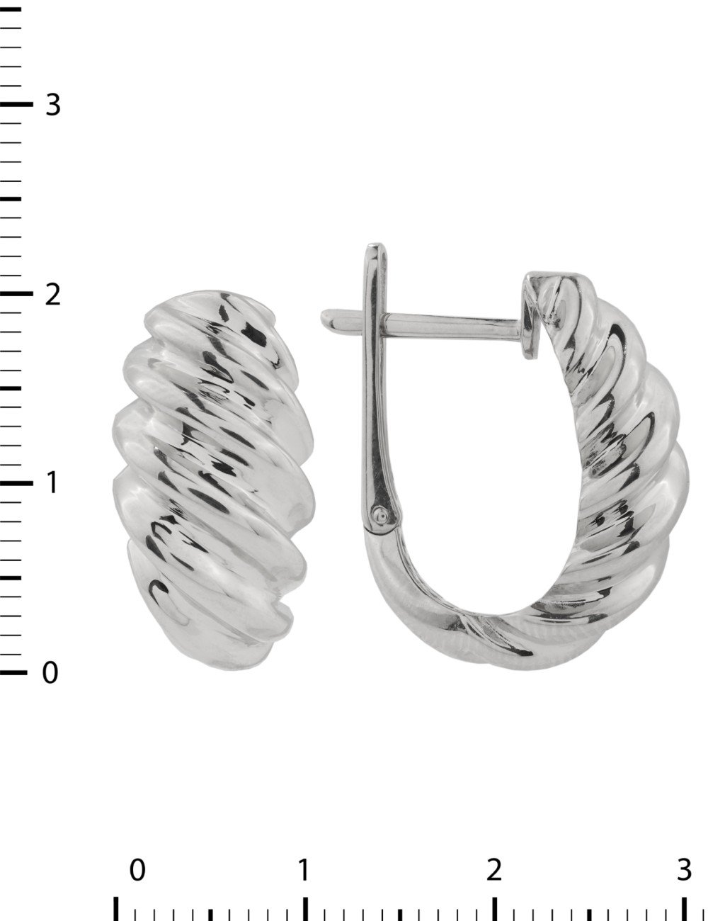 Серьги из белого золота