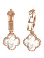 Серьги из золота c перламутром