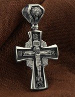 Крест из белого золота