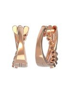 Серьги из золота c бриллиантами