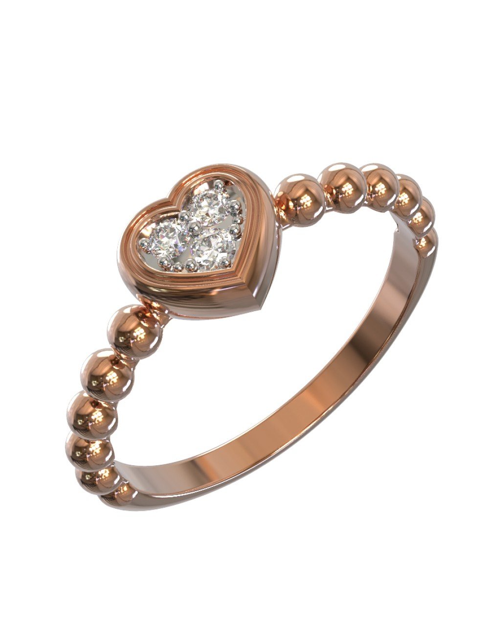 Кольцо из золота c бриллиантами