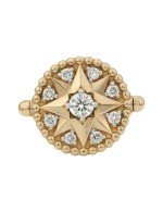 Кольцо из лимонного золота c бриллиантами