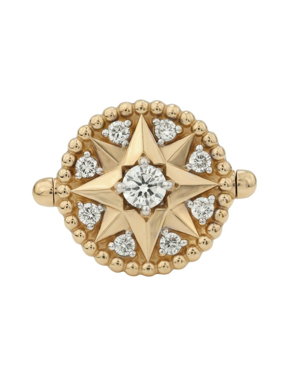 Кольцо из лимонного золота c бриллиантами