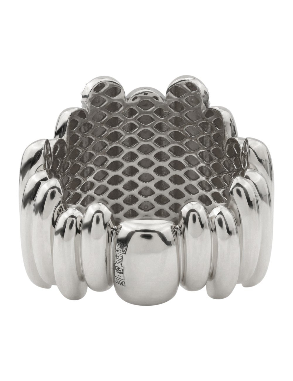 Кольцо из белого золота c бриллиантами