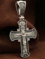 Крест из белого золота
