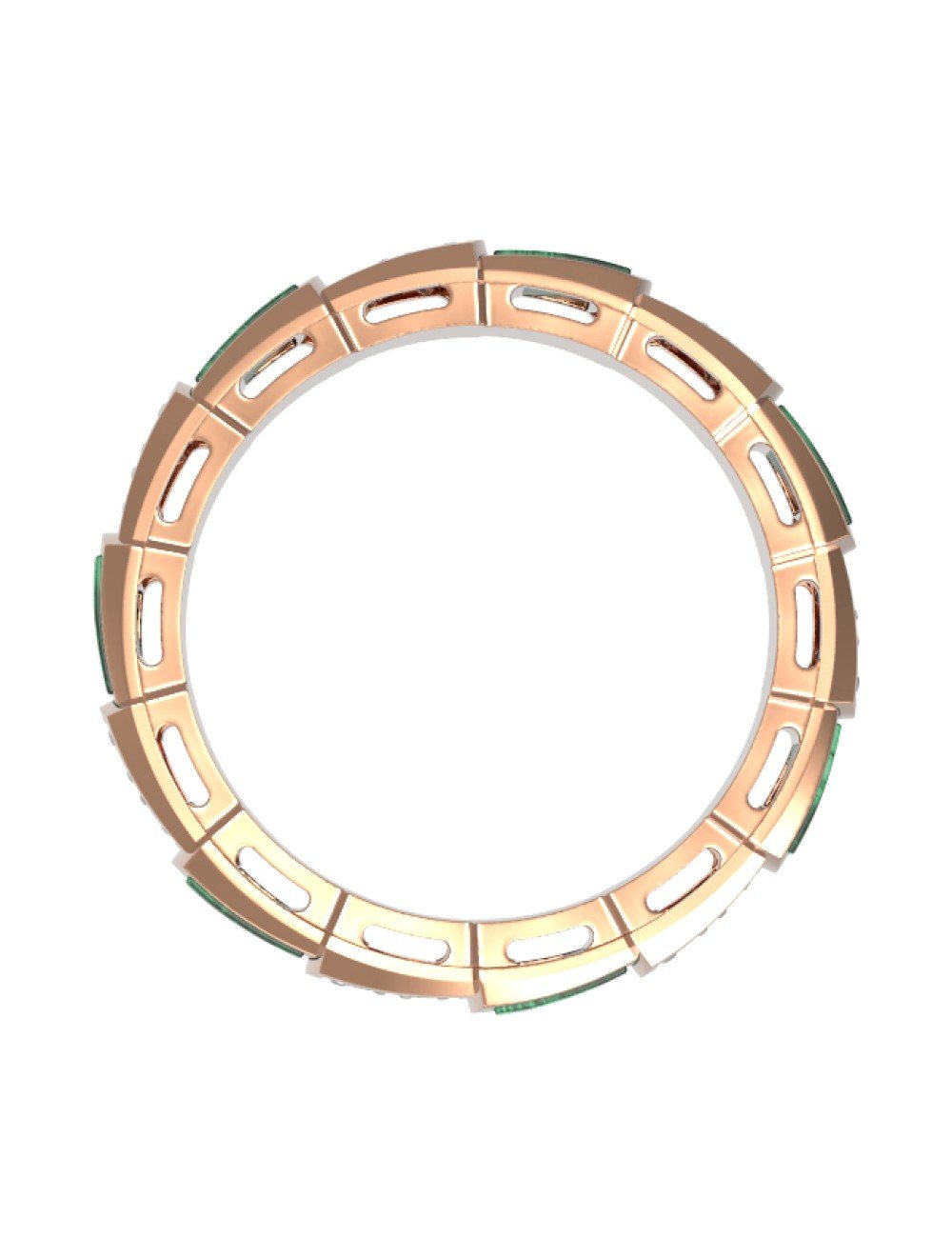 Кольцо из золота c бриллиантами и малахитом