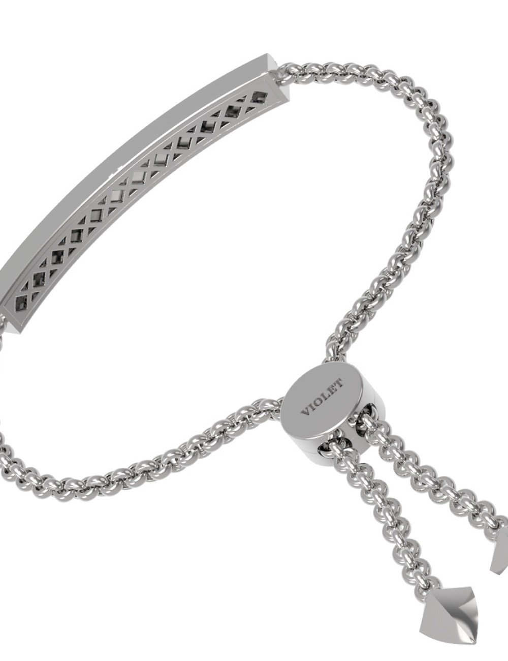 Браслет из белого золота c бриллиантами